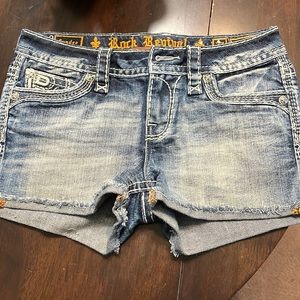 Ladies rock revival bling shorts